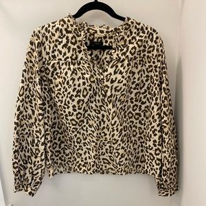 NWOT Jcrew Animal Print Top